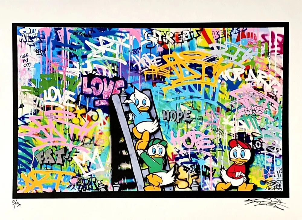 石版画 Fat - DuckTales