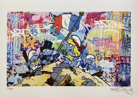 胶版印刷 Fat - Smurfs Liberty