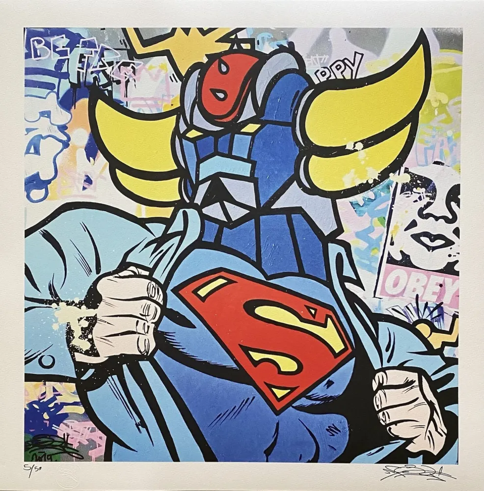 胶版印刷 Fat - Super Grendizer