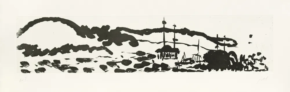 版画 Fattal - Au bord du Barada II