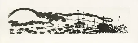 版画 Fattal - Au bord du Barada II