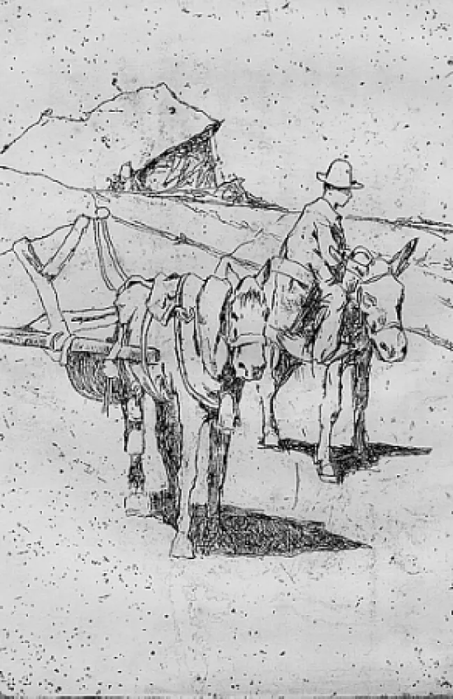 版画 Fattori - Costumi toscani (barroccio)