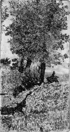 蚀刻版画 Fattori - In Mugello