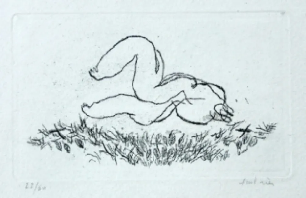 蚀刻飞尘法 Fautrier - Alleluiah - Petit nu L