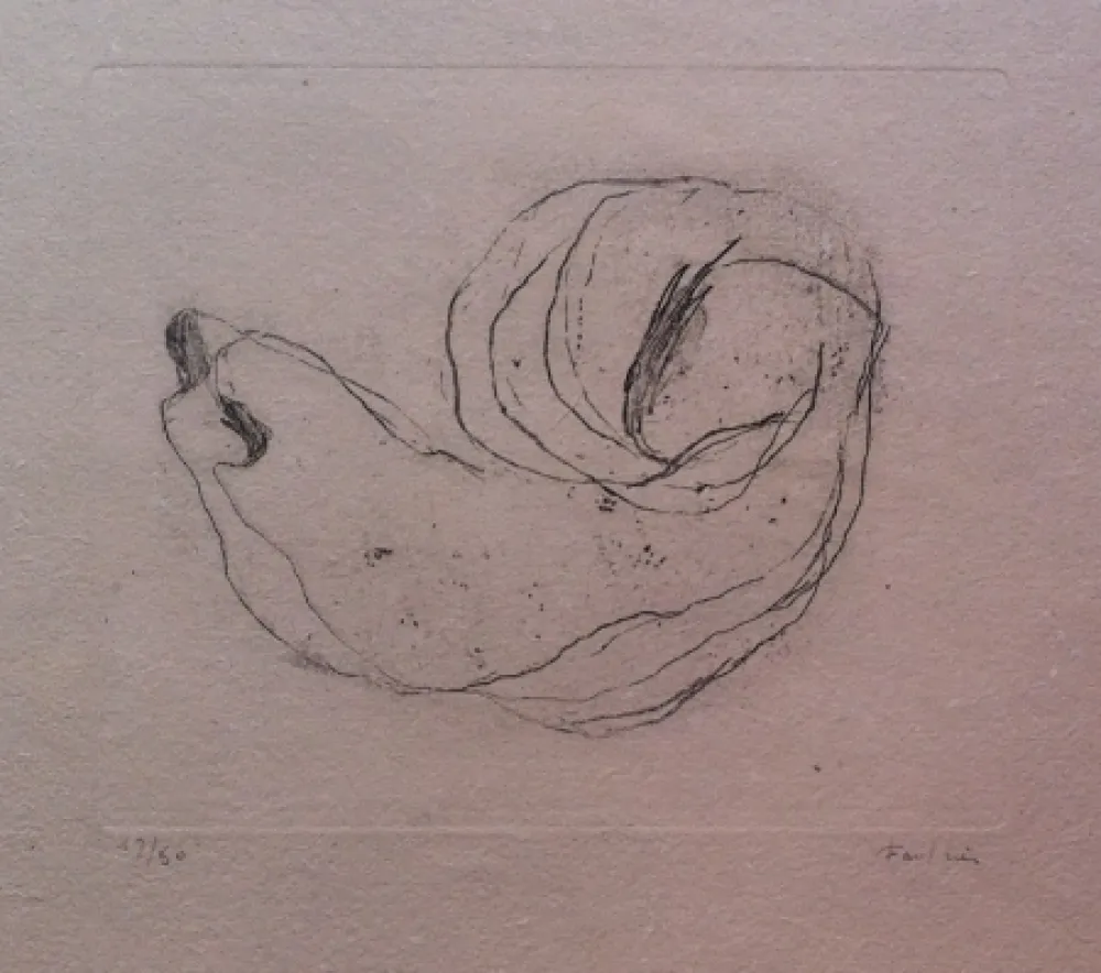 蚀刻版画 Fautrier - Baby-Shell