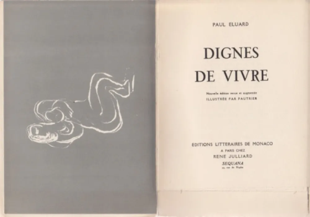 插图书 Fautrier - Dignes de vivre / Paul Eluard