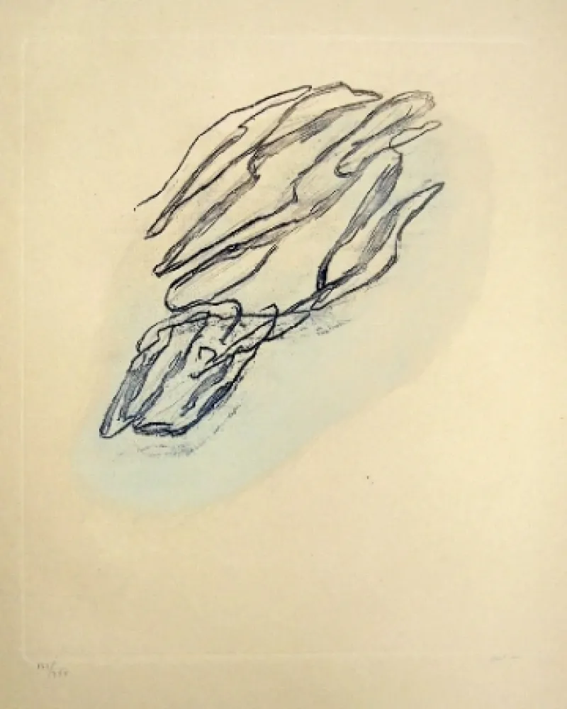 蚀刻版画 Fautrier - Formes végétales