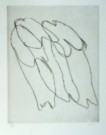 蚀刻版画 Fautrier - Les seins nus