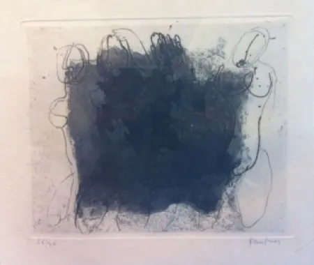 蚀刻飞尘法 Fautrier - Quatre nus violets