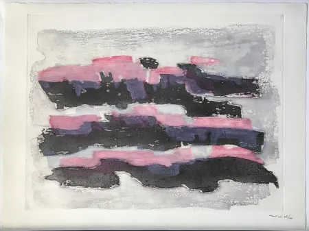 飞尘腐蚀法 Fautrier - Sunset 