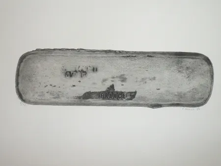 蚀刻版画 Favier - Le sous marin France