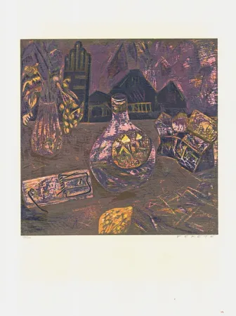 木刻 Fekete - Darmstädter Mausefalle