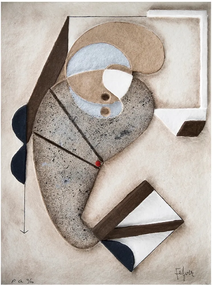 版画 Felguerez - Autobuigrafia de la creación