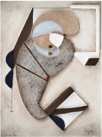 版画 Felguerez - Autobuigrafia de la creación