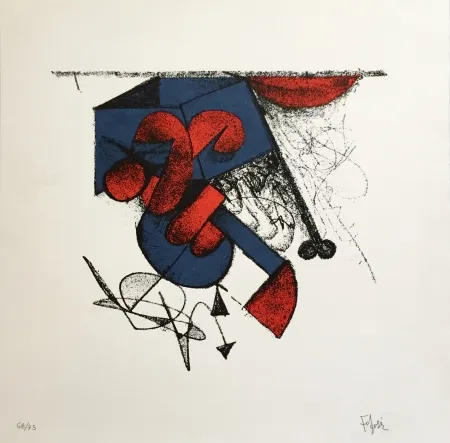 无技术 Felguerez - Escultura con Fondo Blanco