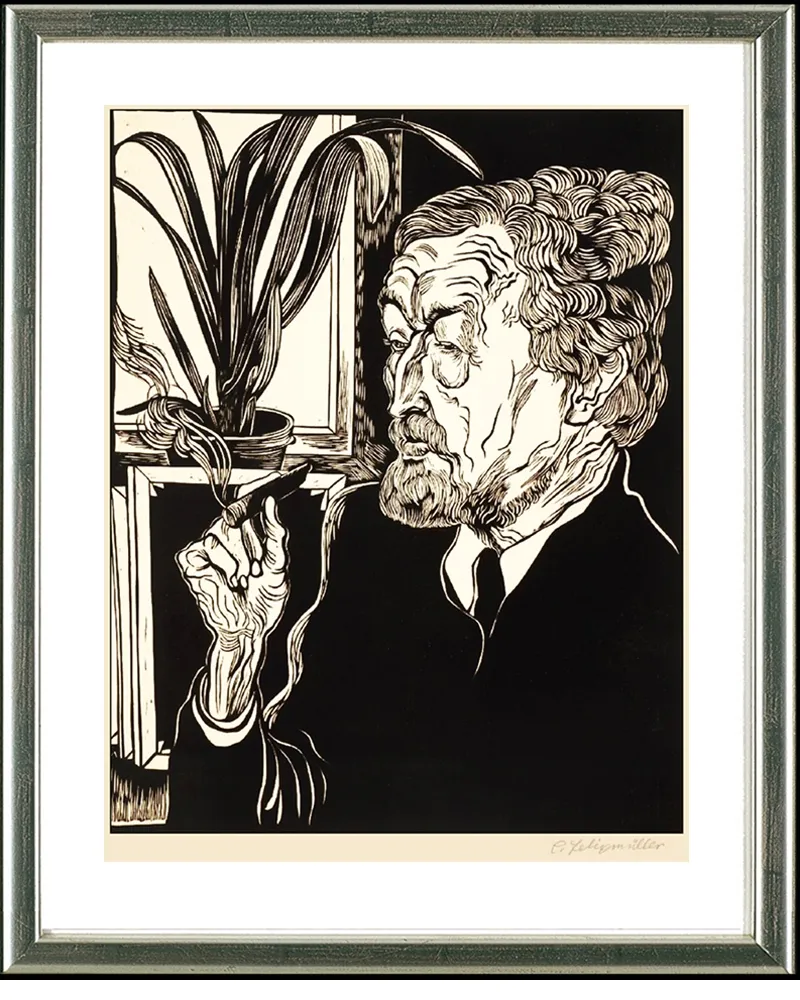 木刻 Felixmuller  - Christian Rohlfs, 1927