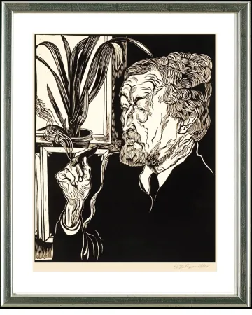 木刻 Felixmuller  - Christian Rohlfs, 1927