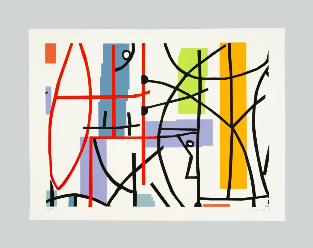 丝网印刷 Fermariello - Senza titolo