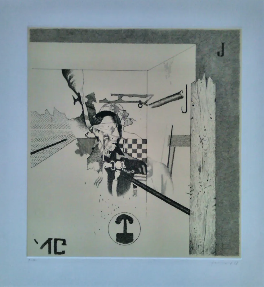 蚀刻版画 Ferroni - Autobiografia n.2