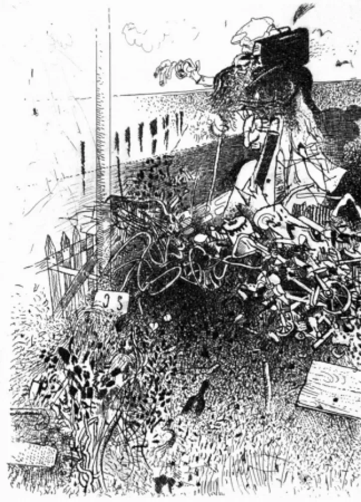 蚀刻版画 Ferroni - Il fuggiasco