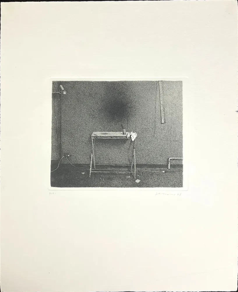 蚀刻版画 Ferroni - Interno (Sera)