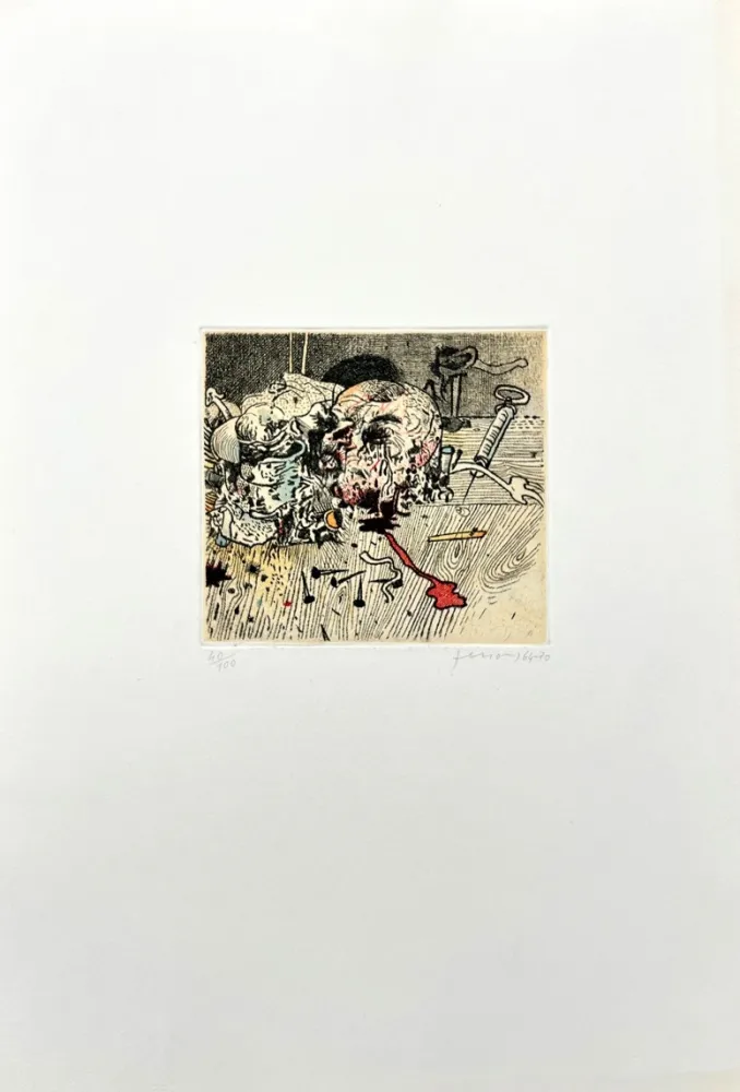 蚀刻版画 Ferroni - Olocausto