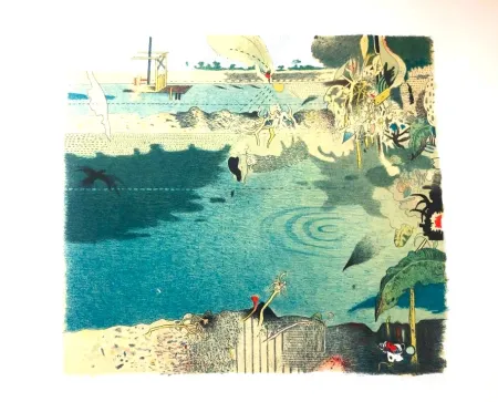 石版画 Ferroni - Racconto del lago