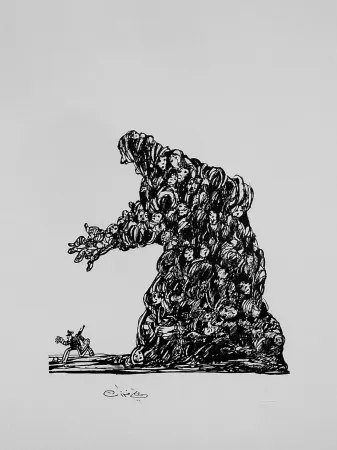 石版画 Ferzat - Lithographie originale / Original lithograph