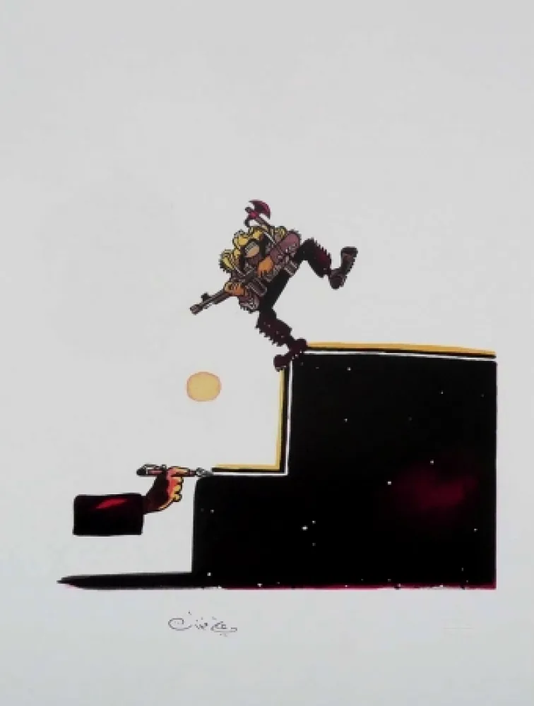 石版画 Ferzat - Lithographie originale / Original lithograph