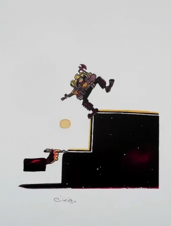 石版画 Ferzat - Lithographie originale / Original lithograph