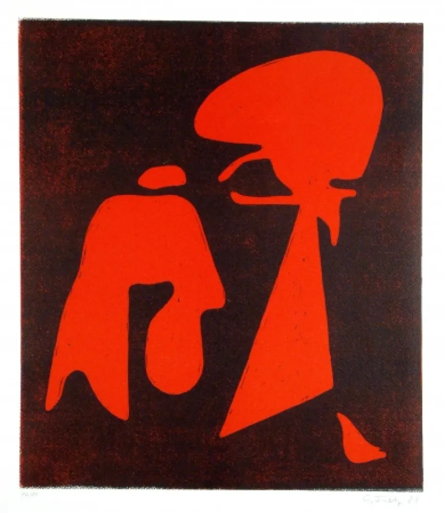 木刻 Fietz - Untitled (Abstraction)