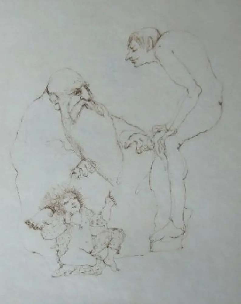 版画 Fini - Concile d'amour