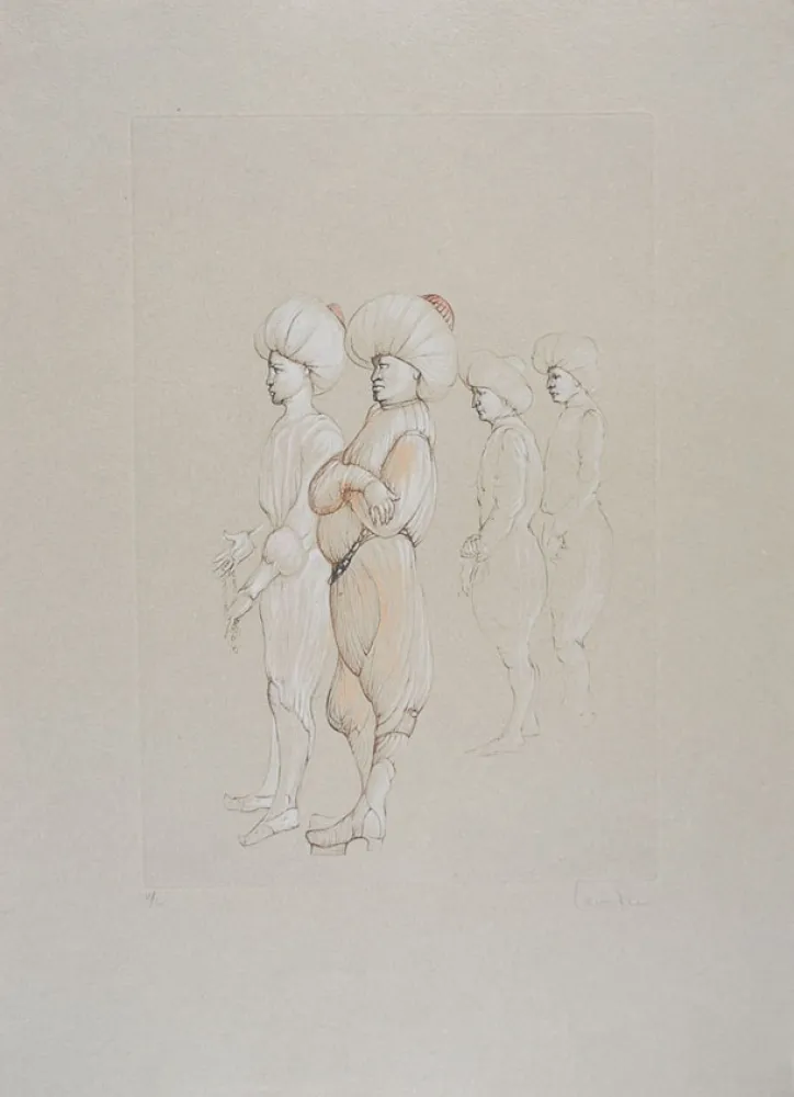 蚀刻版画 Fini - Conte de la 672 ème Nuit - VII