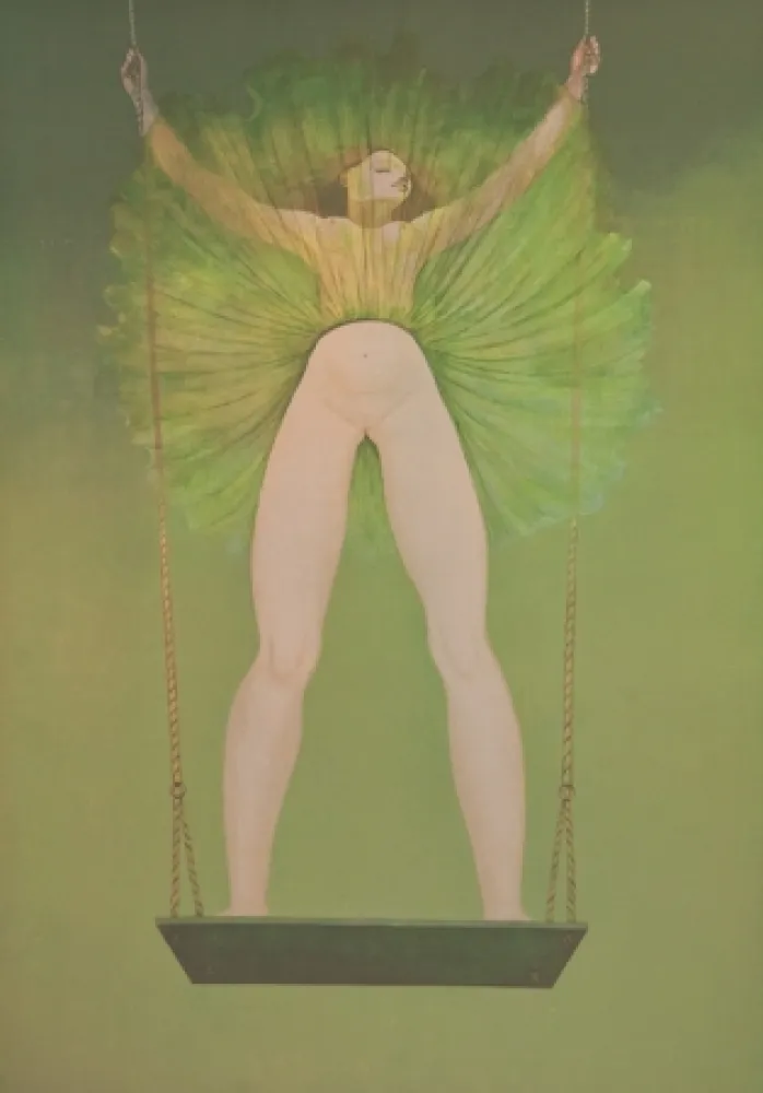 石版画 Fini - La Leçon de lévitation