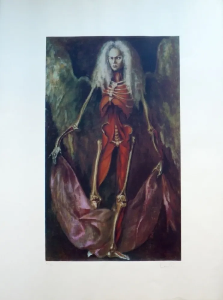 石版画 Fini - L’Ange de l’Anatomie