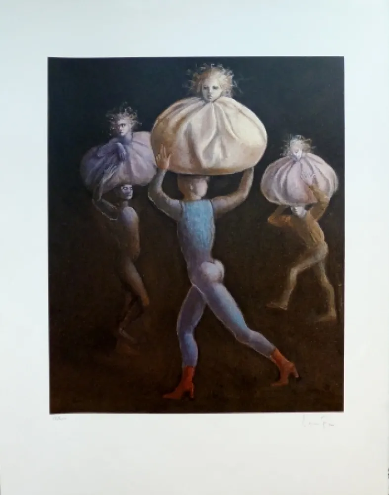 石版画 Fini - Le Bal des Ingrats