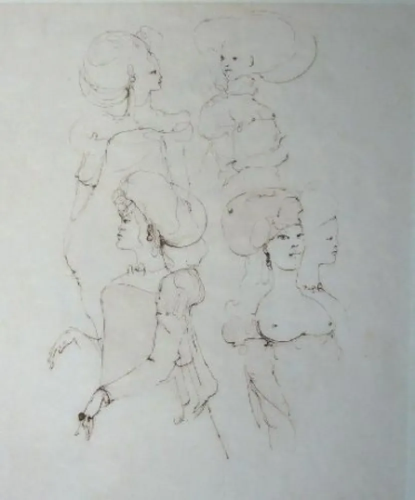 版画 Fini - Le concile d'amour