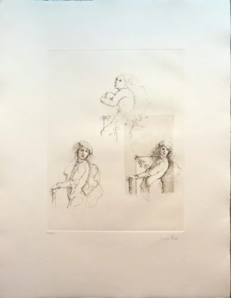 版画 Fini - Les Trois Grâces 