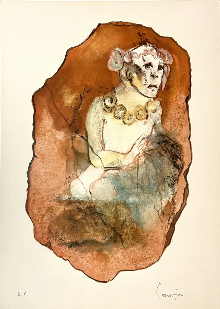 石版画 Fini - Satiricon