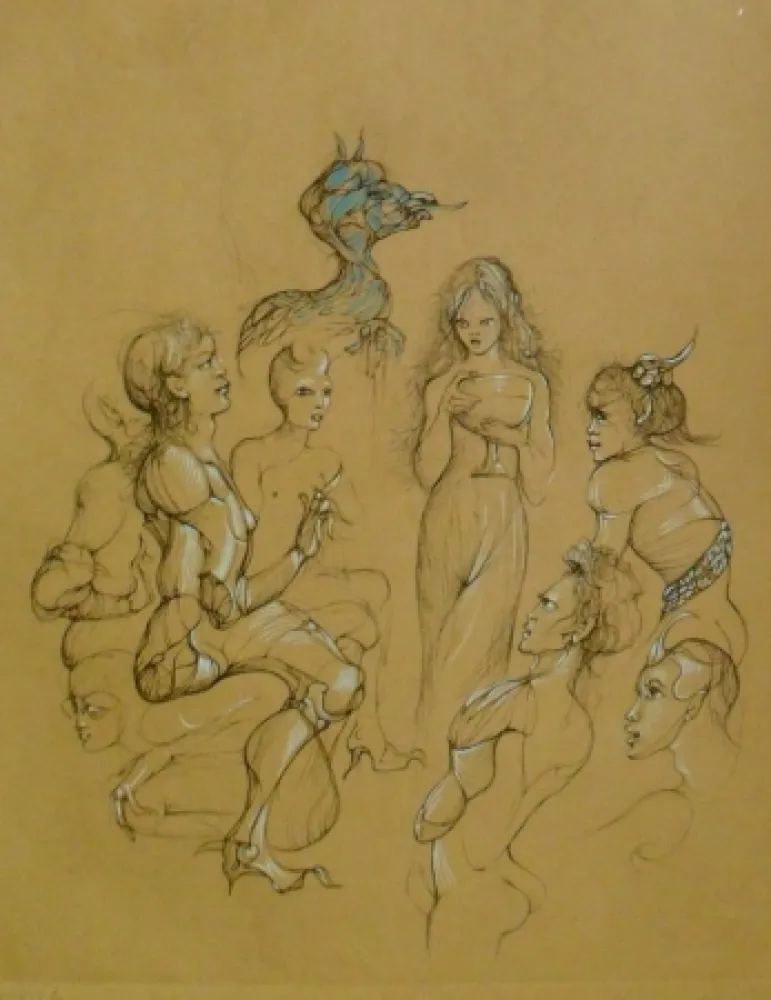 版画 Fini - Solomonie la Possédée