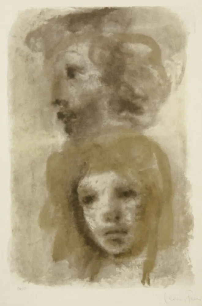 石版画 Fini - Untitled (two portraits)