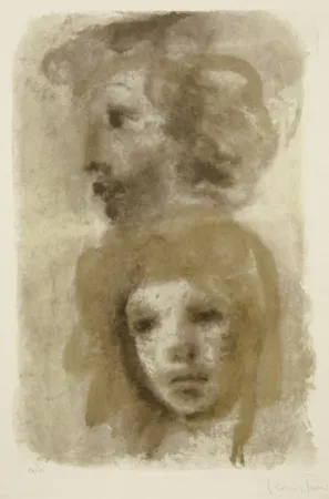石版画 Fini - Untitled (two portraits)
