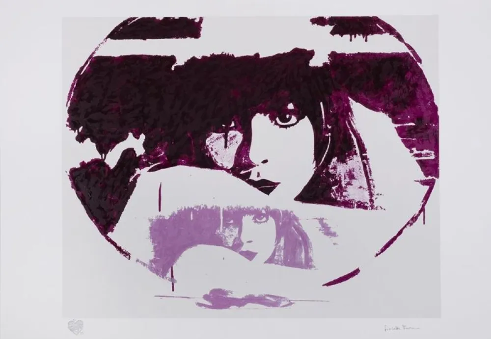 丝网印刷 Fioroni - Doppio liberty, violet