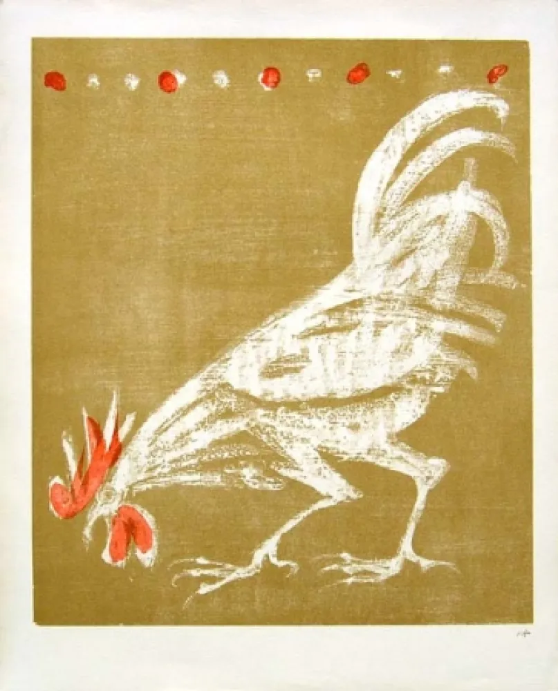 石版画 Fischer - Hahn / Rooster