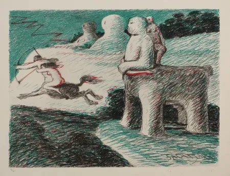 石版画 Fiume - SAGGITARIO