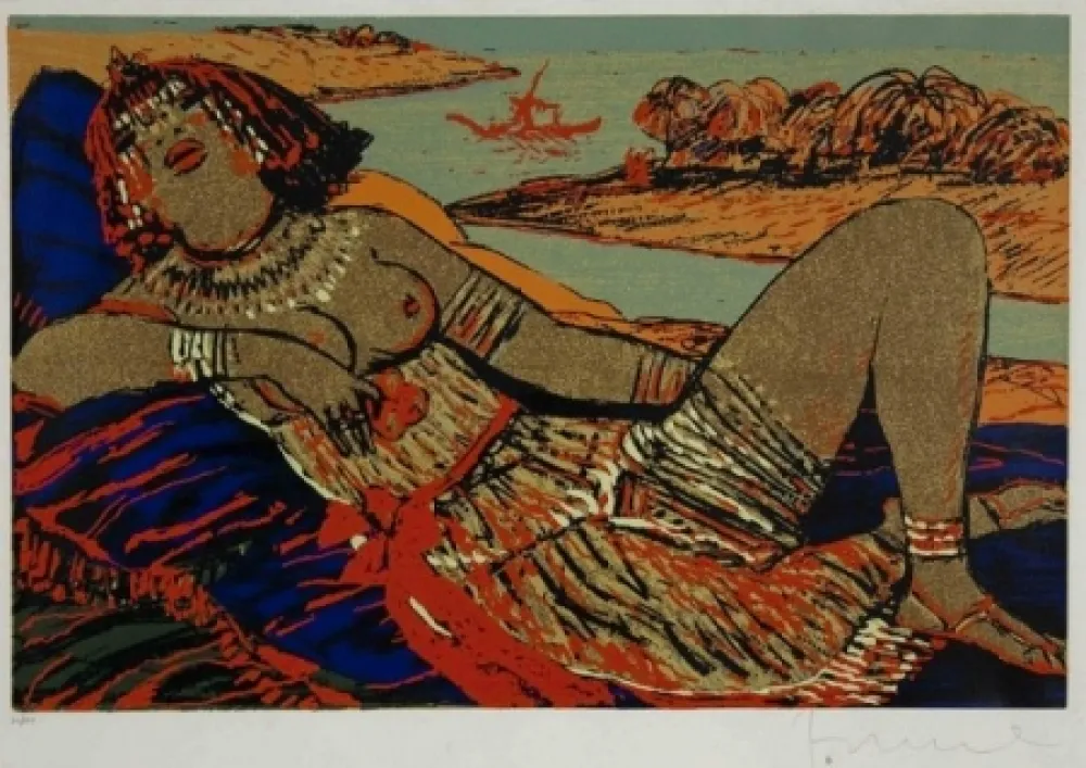 丝网印刷 Fiume - Senza titolo