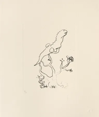 版画 Flanagan - Hare, reptile and elephant