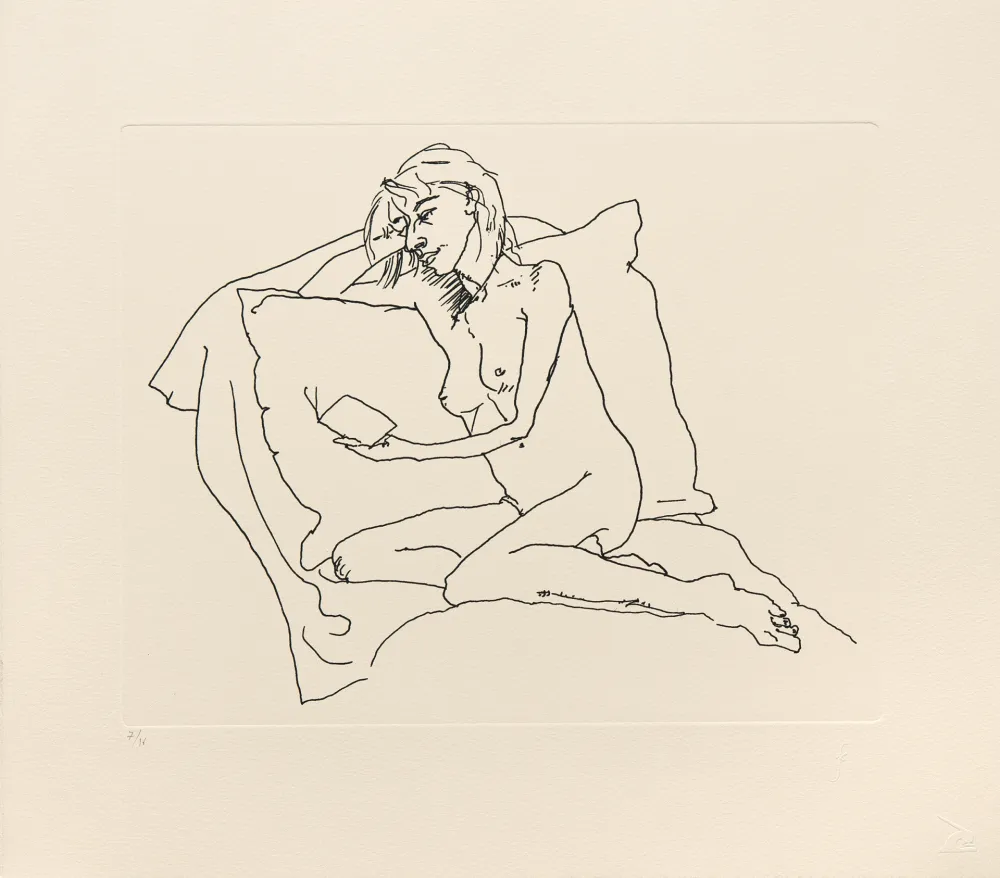 版画 Flanagan - Woman reading