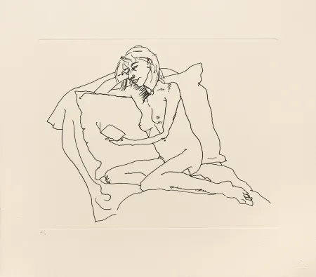 版画 Flanagan - Woman reading