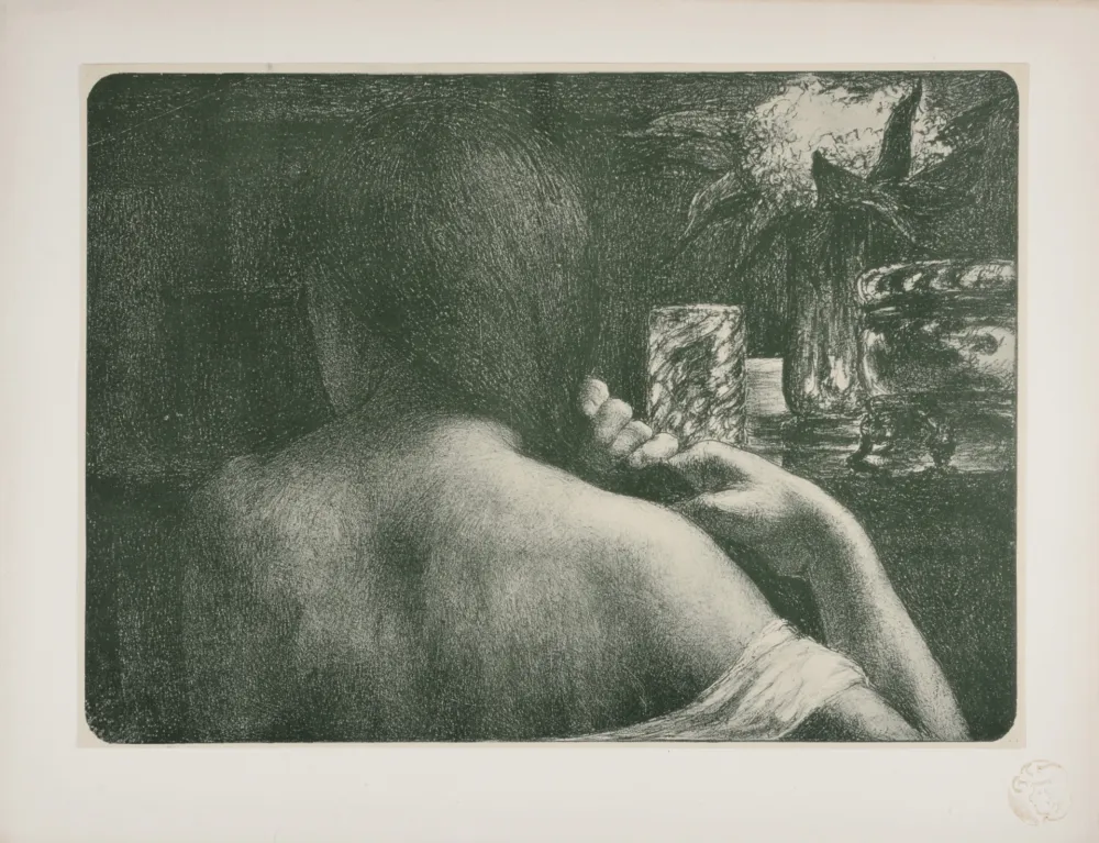 石版画 Flandrin - La Chevelure, 1898